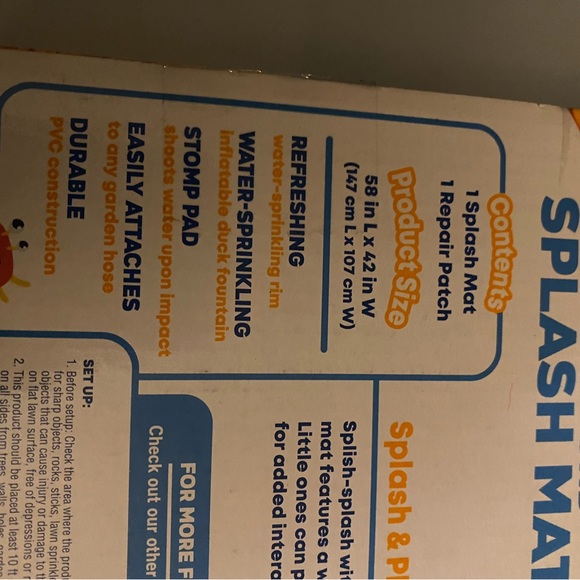 Bonsai Jr Ducky Pond Splash Mat 18 months+ stomp for sprinkling surprise New - Picture 6 of 7